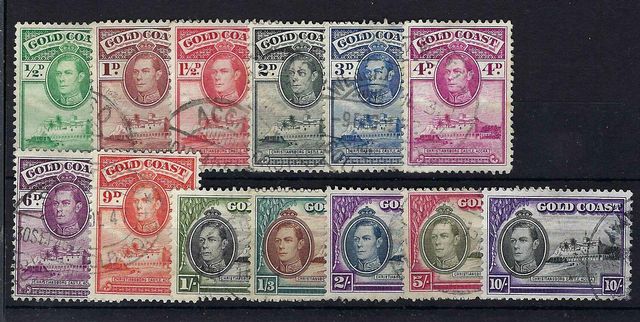 Image of Gold Coast/Ghana SG 120a/32 FU British Commonwealth Stamp